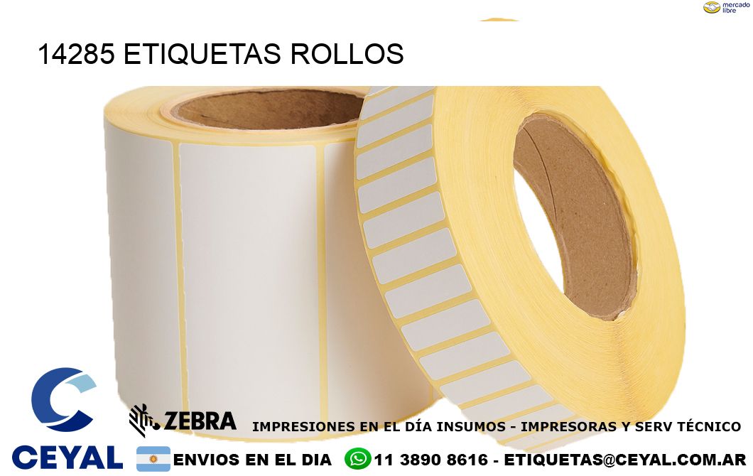 14285 etiquetas rollos