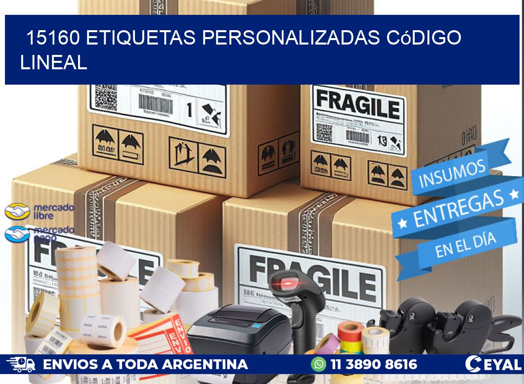 15160 Etiquetas personalizadas código lineal