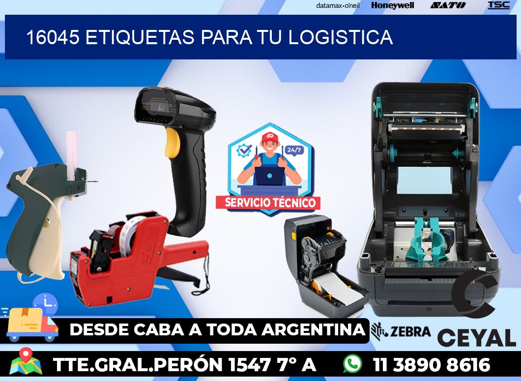 16045 etiquetas para tu logistica