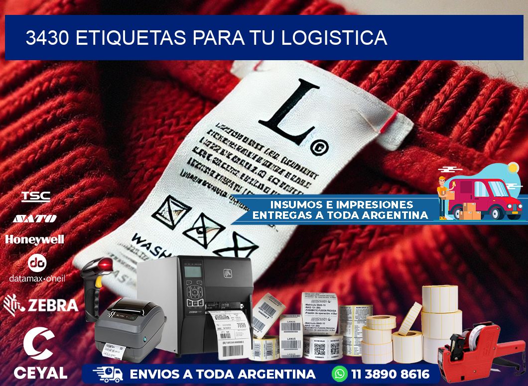 3430 etiquetas para tu logistica