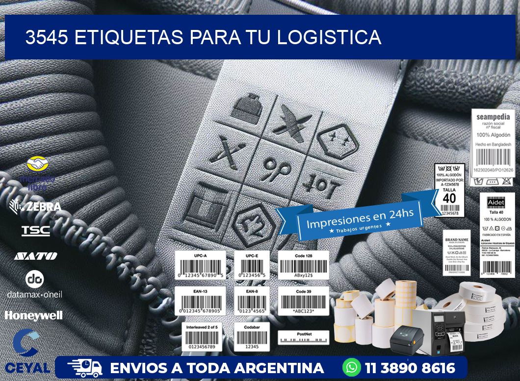 3545 etiquetas para tu logistica