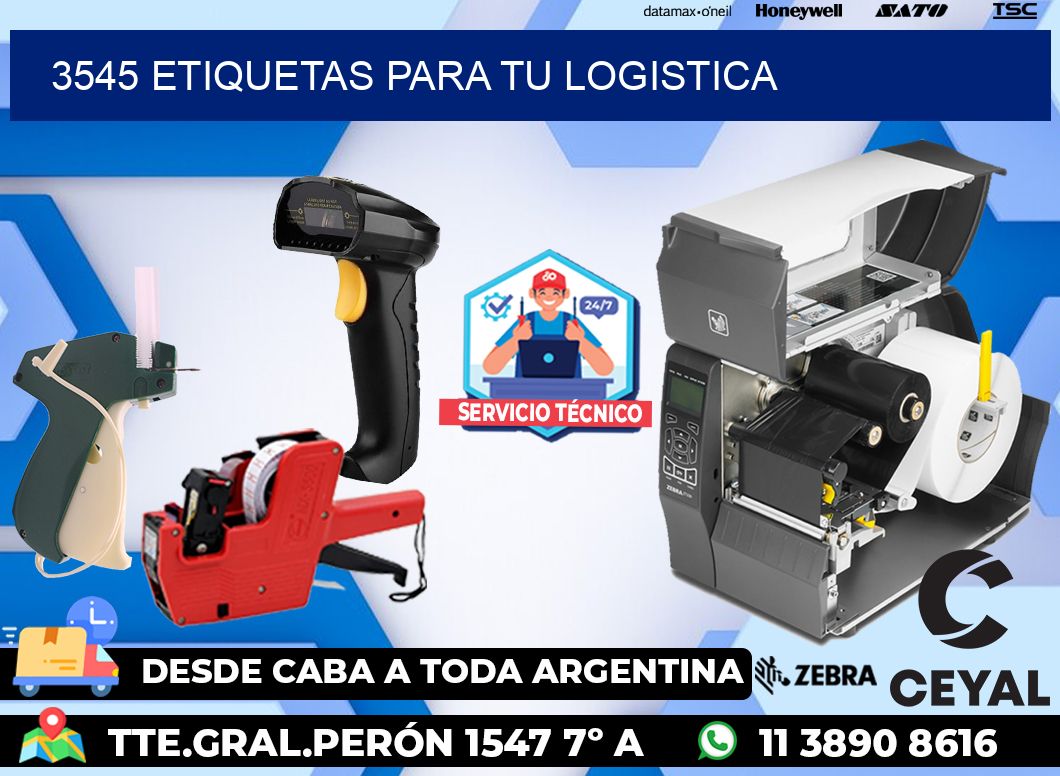 3545 etiquetas para tu logistica