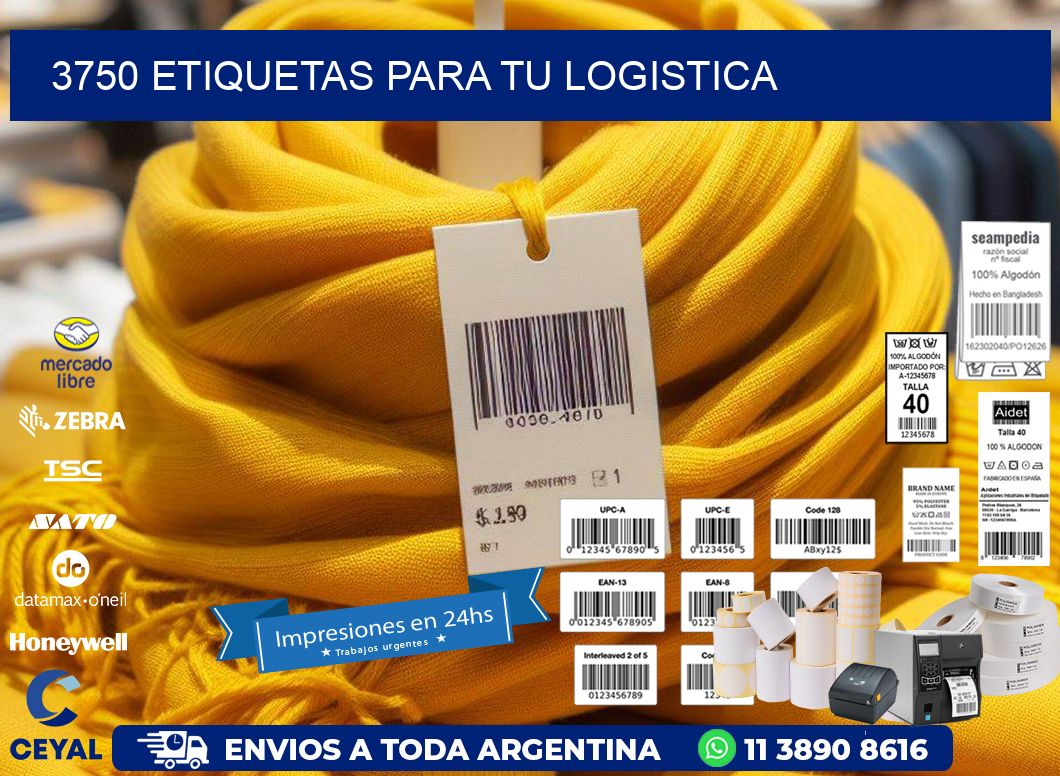 3750 etiquetas para tu logistica