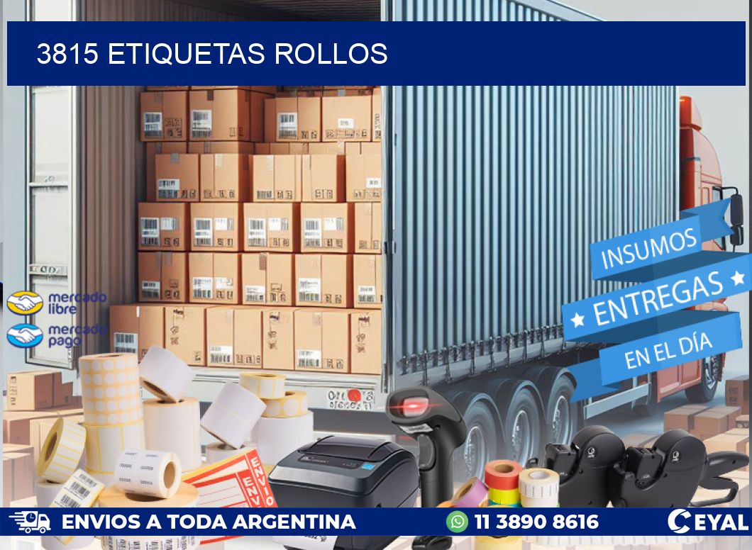 3815 etiquetas rollos