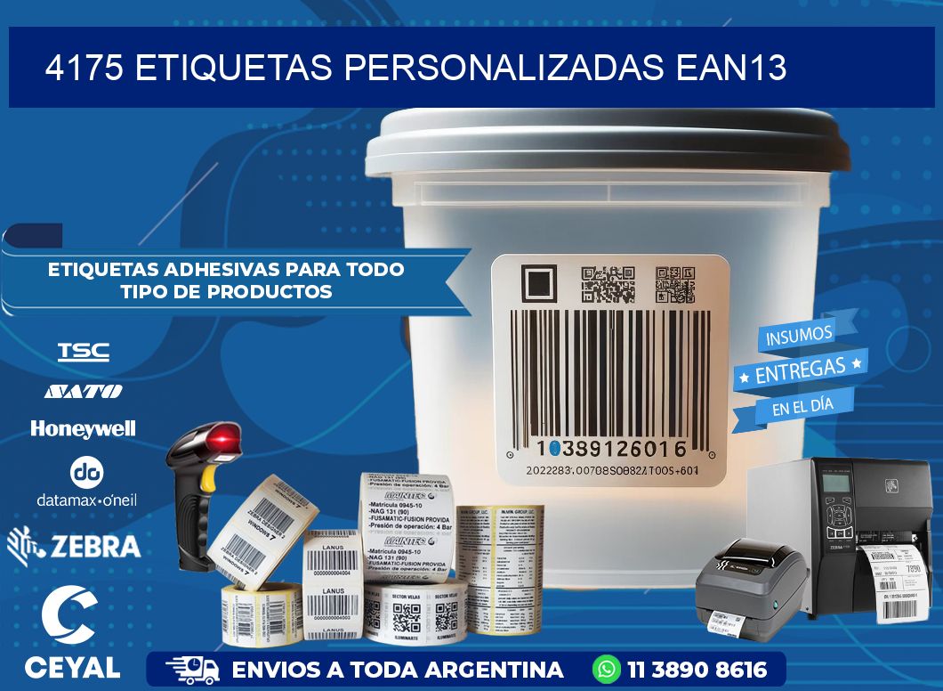 4175 Etiquetas personalizadas ean13
