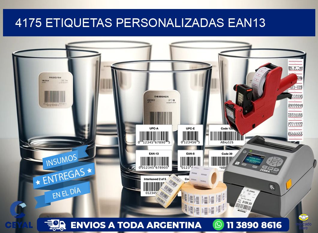 4175 Etiquetas personalizadas ean13