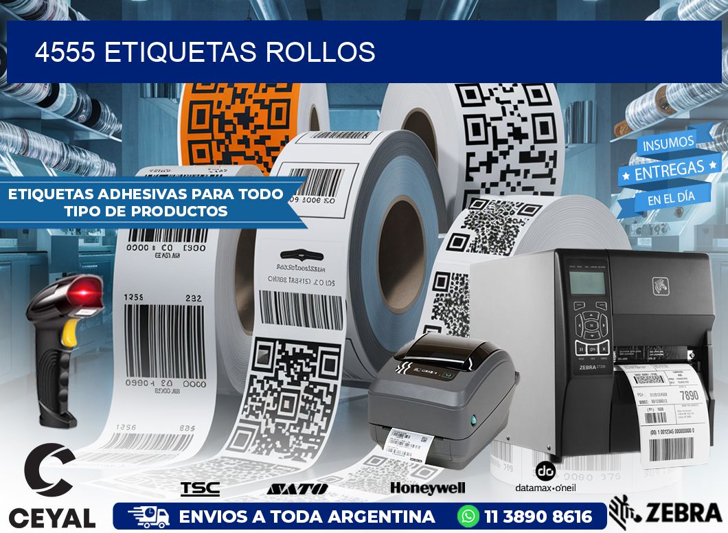 4555 Etiquetas rollos