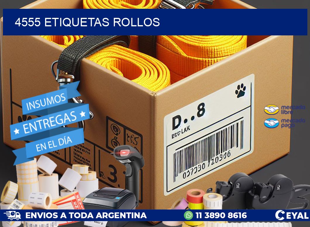 4555 Etiquetas rollos