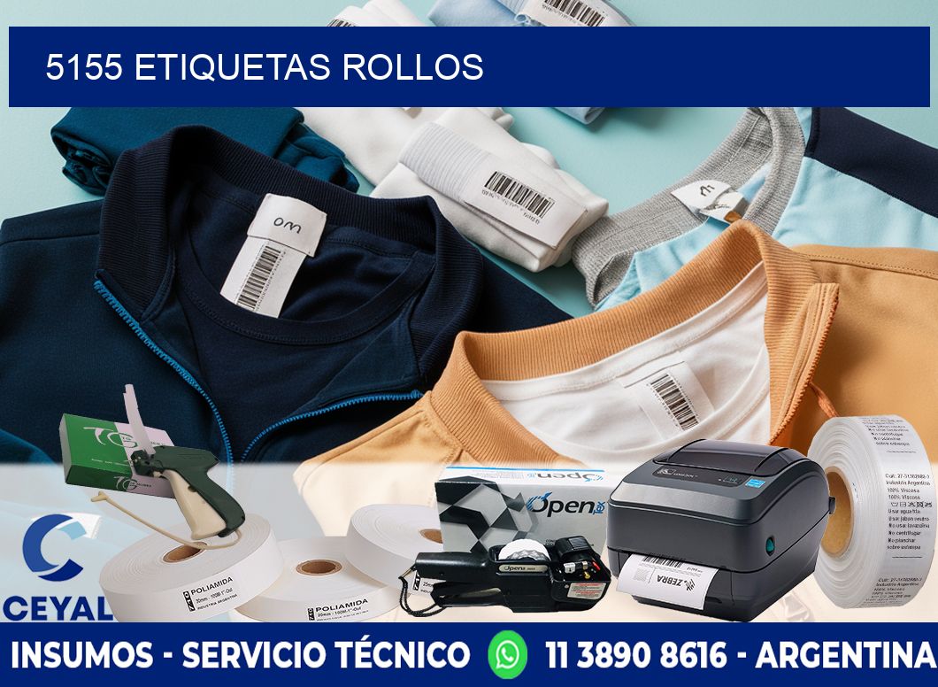 5155 etiquetas rollos