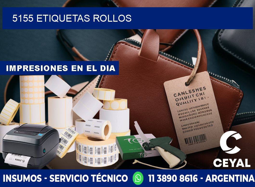5155 etiquetas rollos