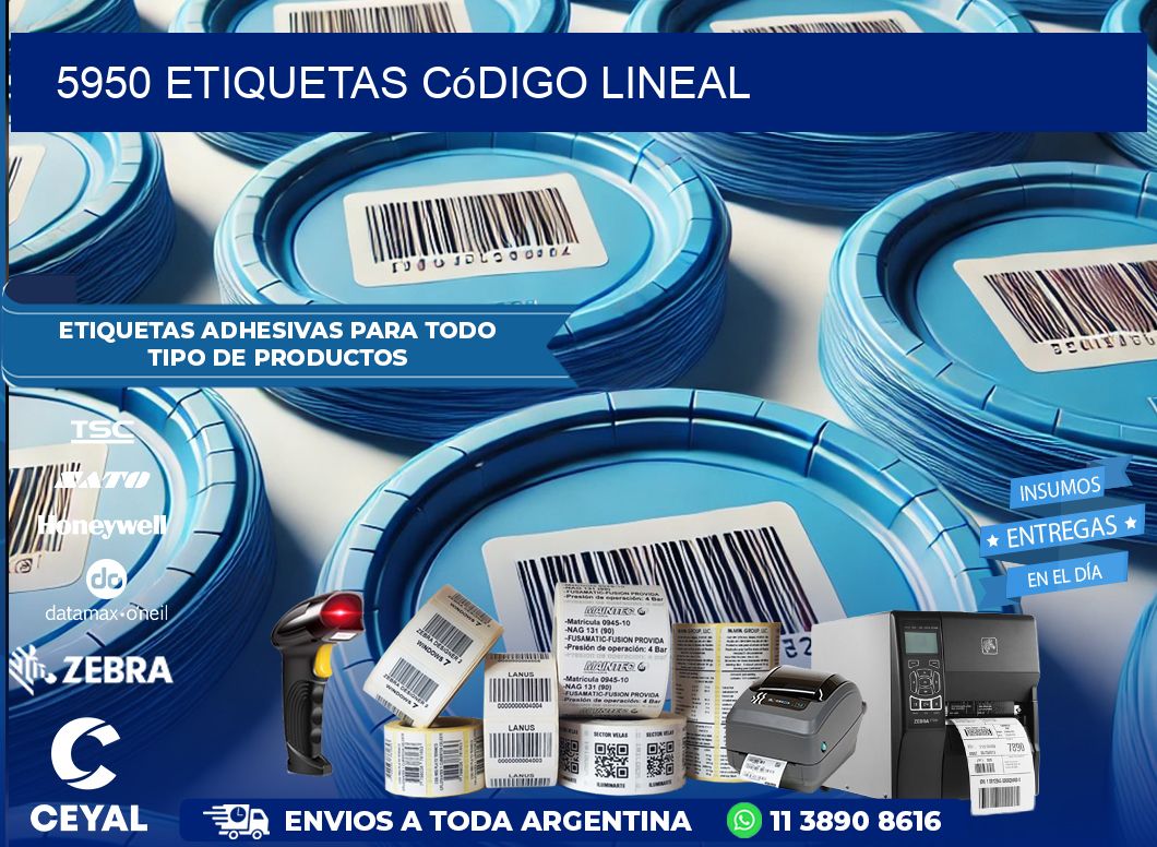 5950 Etiquetas código lineal