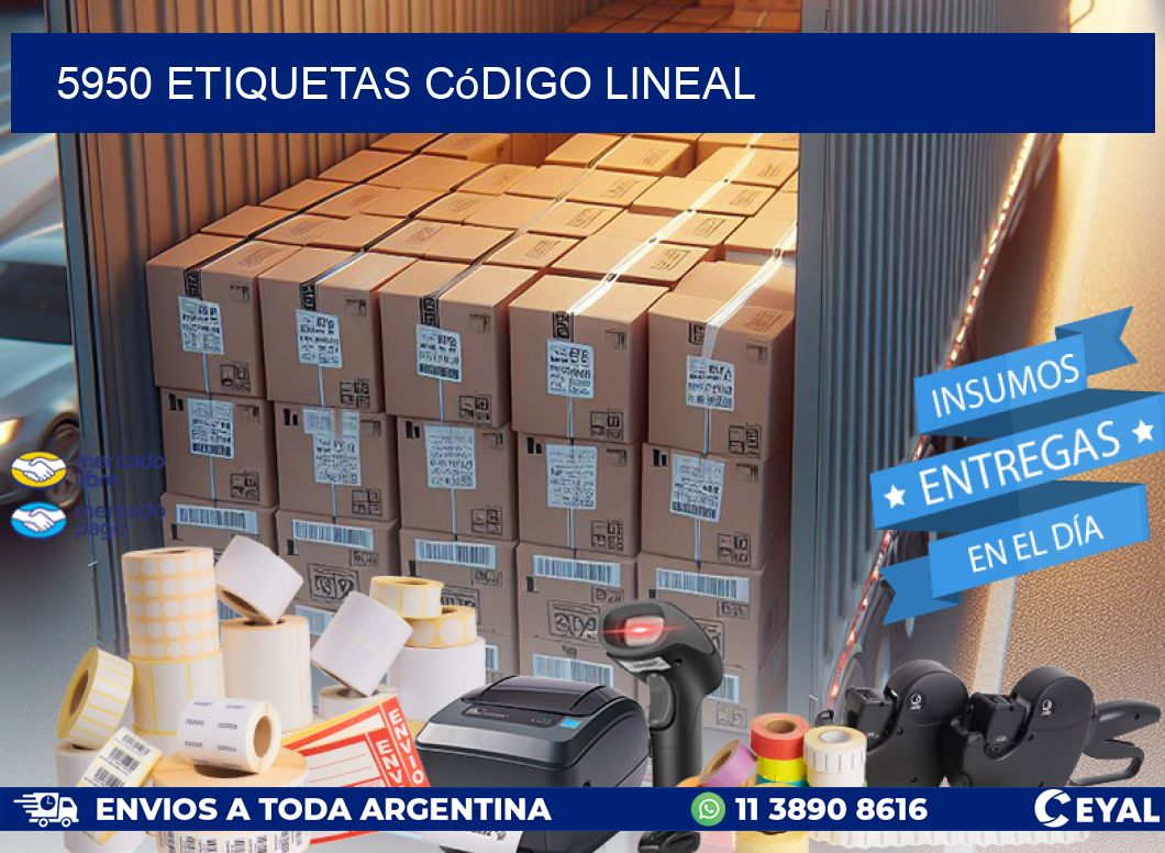 5950 Etiquetas código lineal