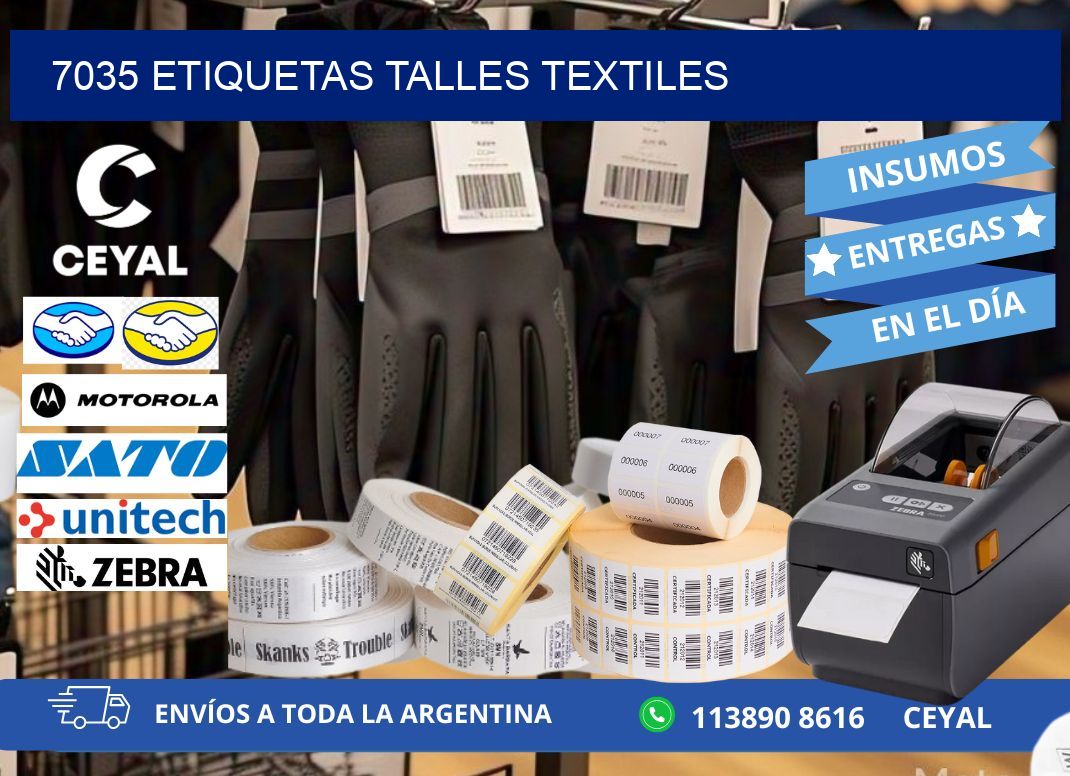7035 ETIQUETAS TALLES TEXTILES