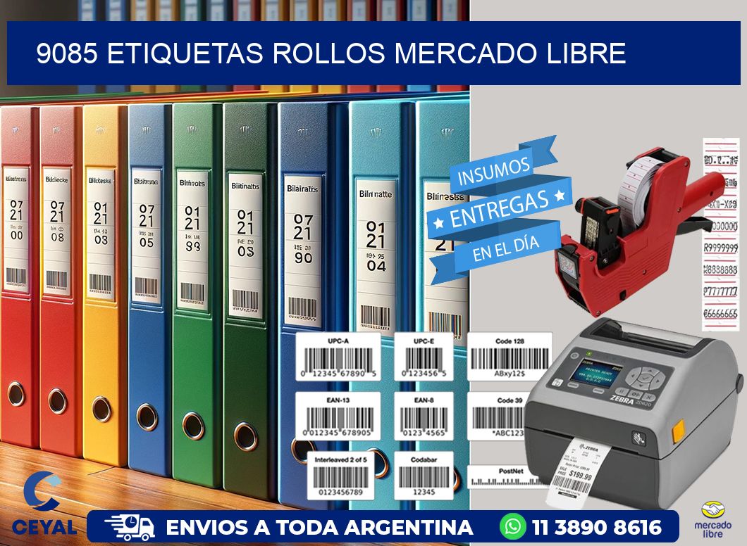 9085 etiquetas rollos MERCADO LIBRE