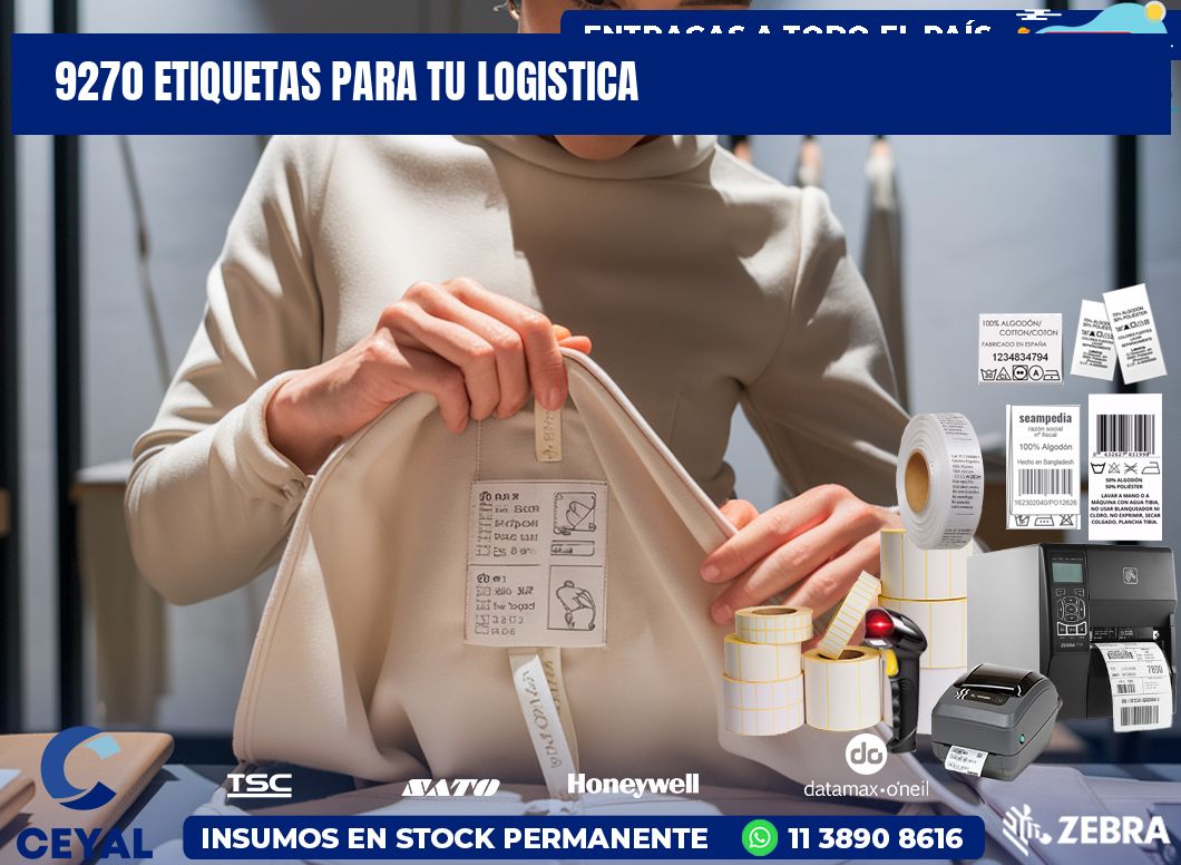 9270 etiquetas para tu logistica