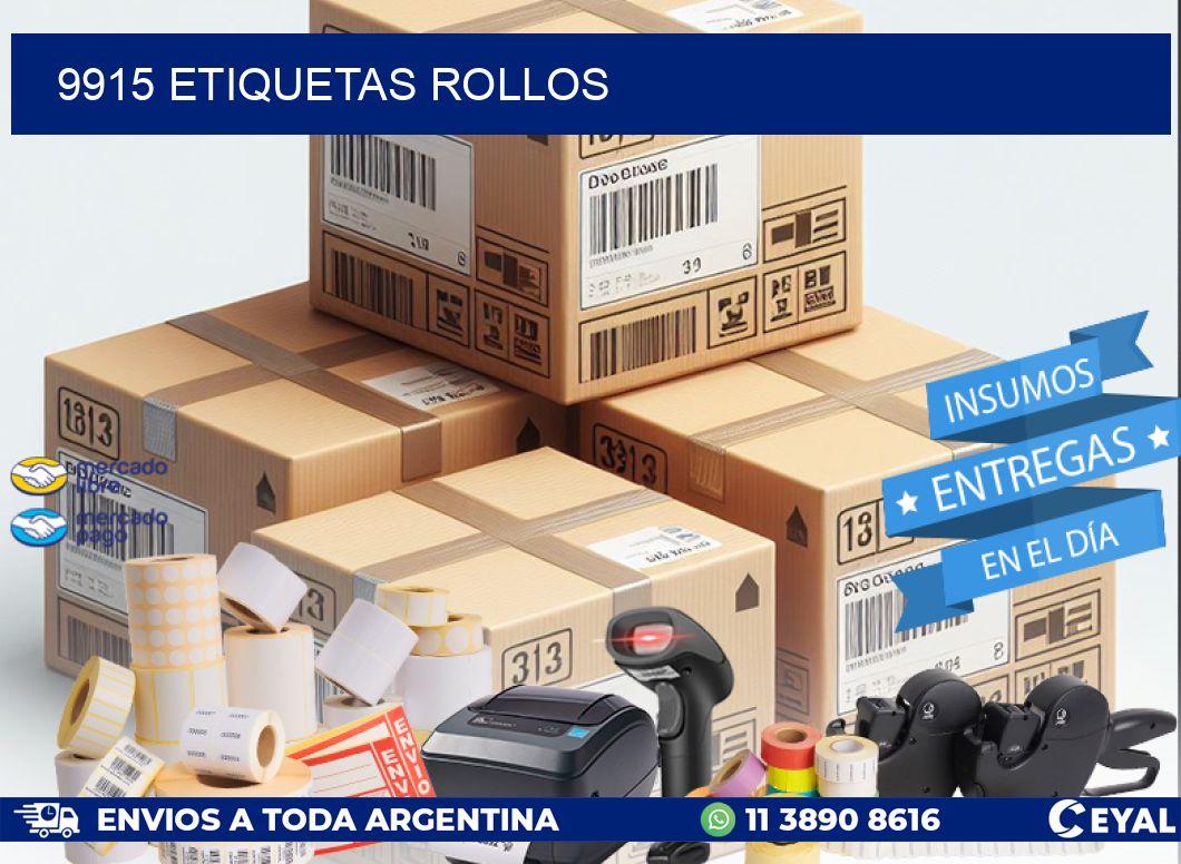 9915 etiquetas rollos