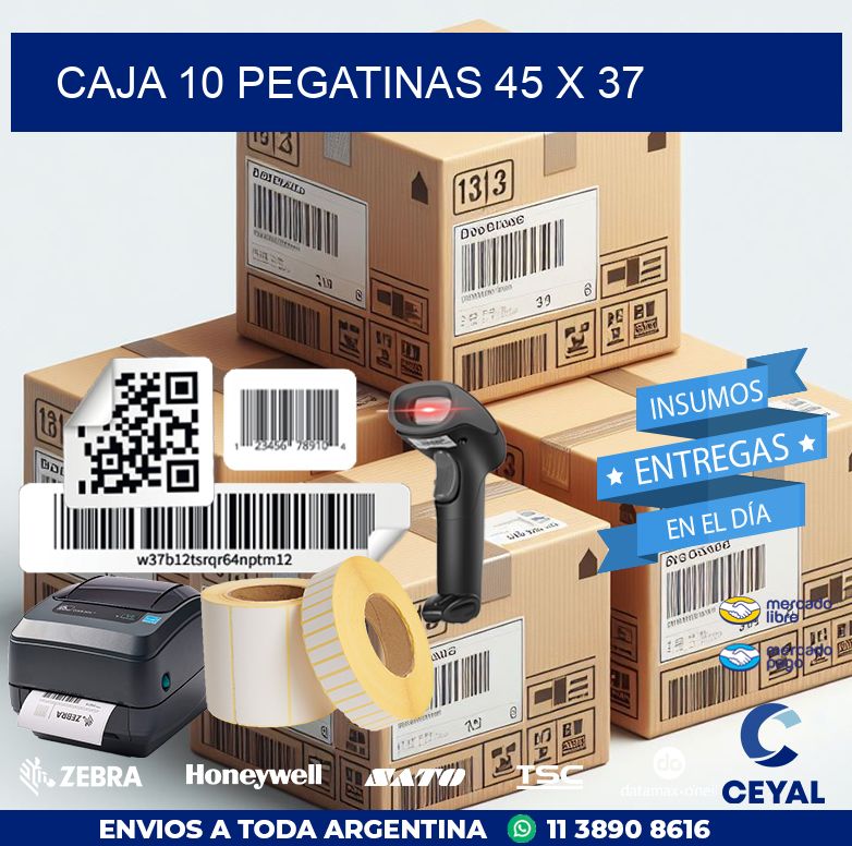 CAJA 10 PEGATINAS 45 x 37