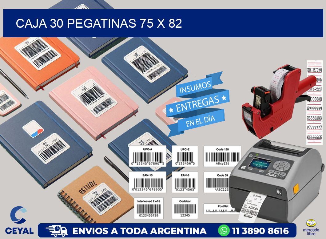 CAJA 30 PEGATINAS 75 x 82