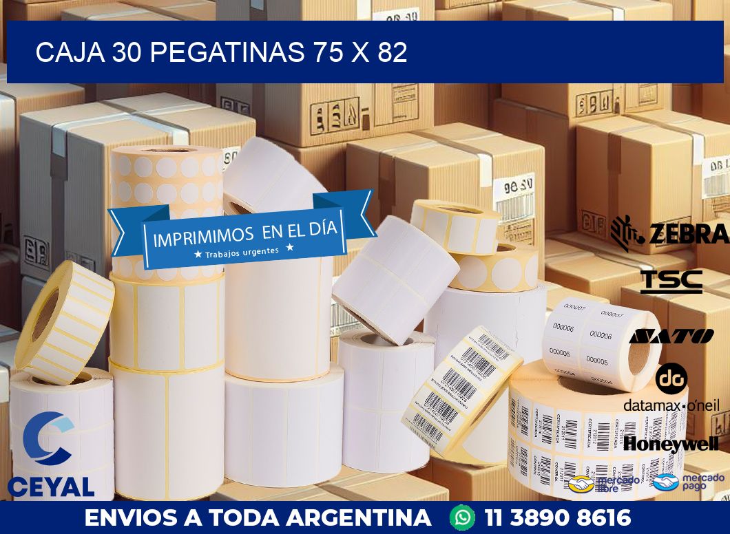 CAJA 30 PEGATINAS 75 x 82