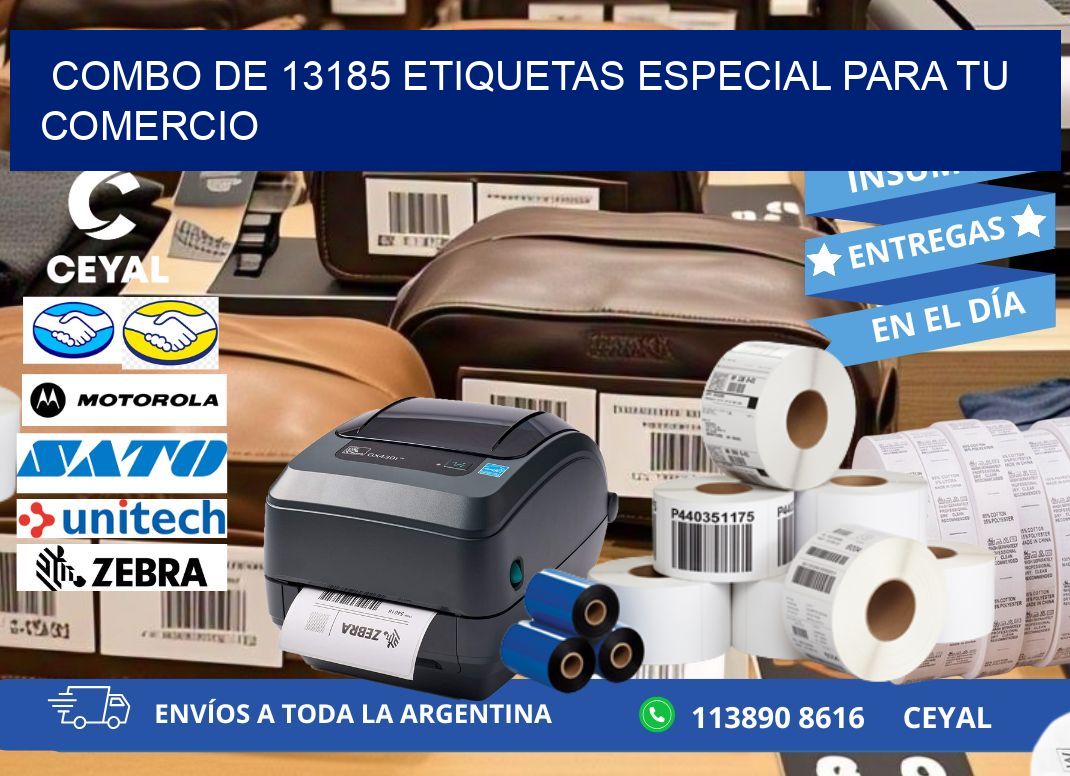 Combo de 13185 etiquetas especial para tu comercio