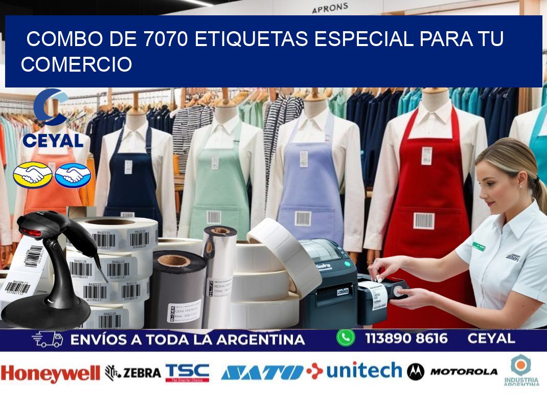 Combo de 7070 etiquetas especial para tu comercio