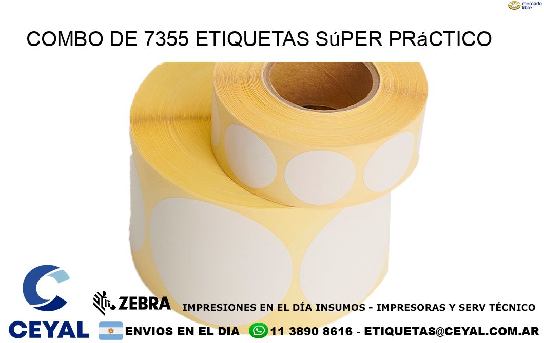 Combo de 7355 etiquetas súper práctico