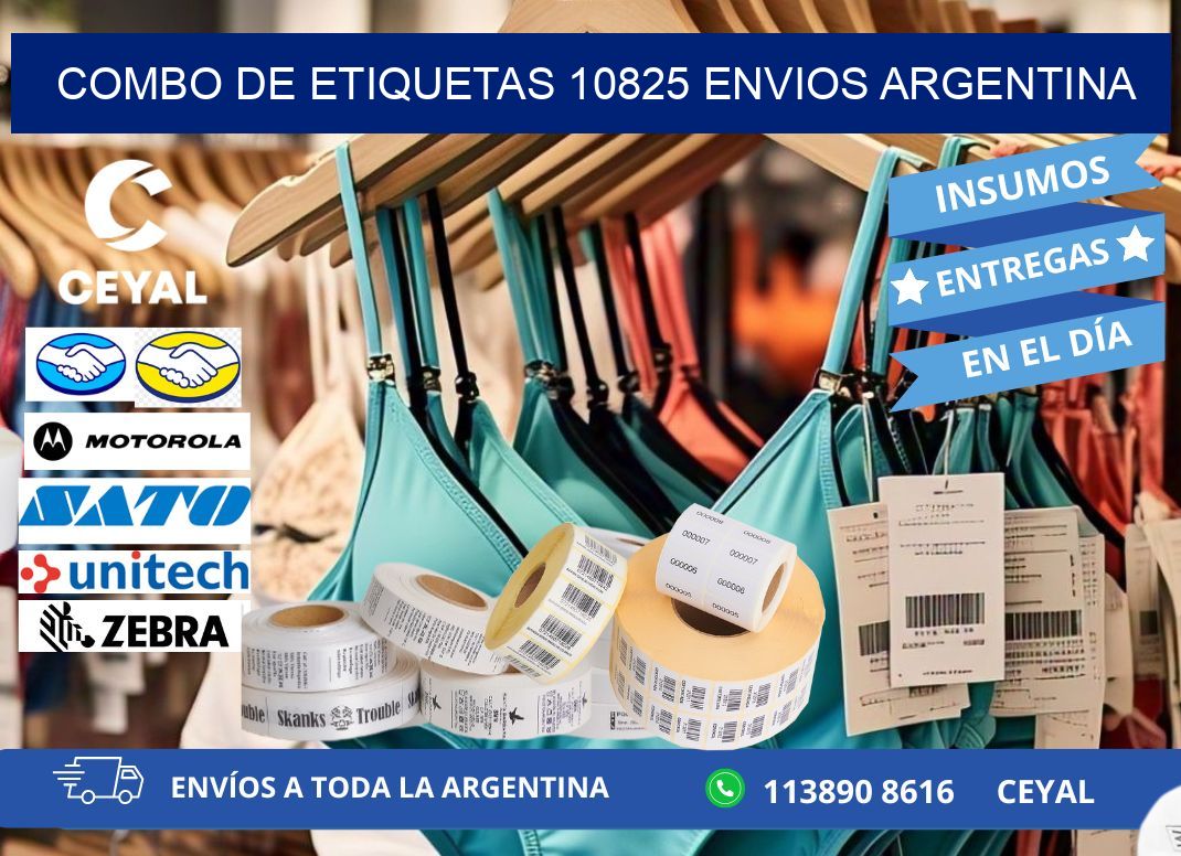 Combo de etiquetas 10825 ENVIOS ARGENTINA