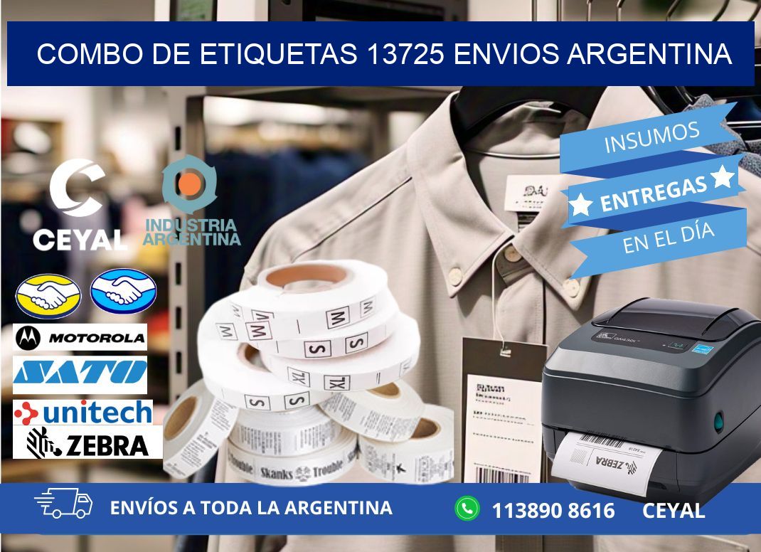 Combo de etiquetas 13725 ENVIOS ARGENTINA