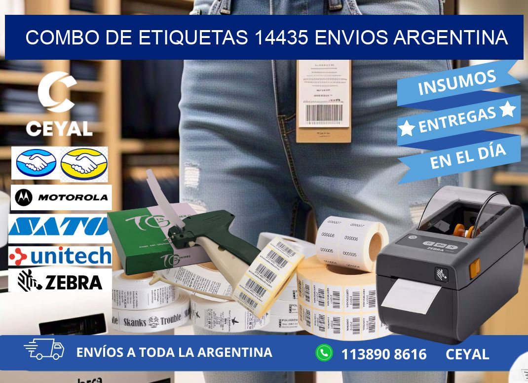 Combo de etiquetas 14435 ENVIOS ARGENTINA