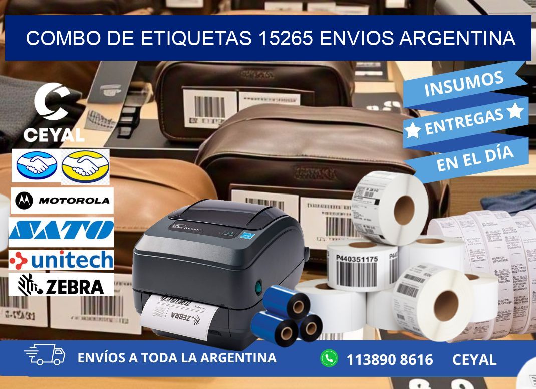 Combo de etiquetas 15265 ENVIOS ARGENTINA