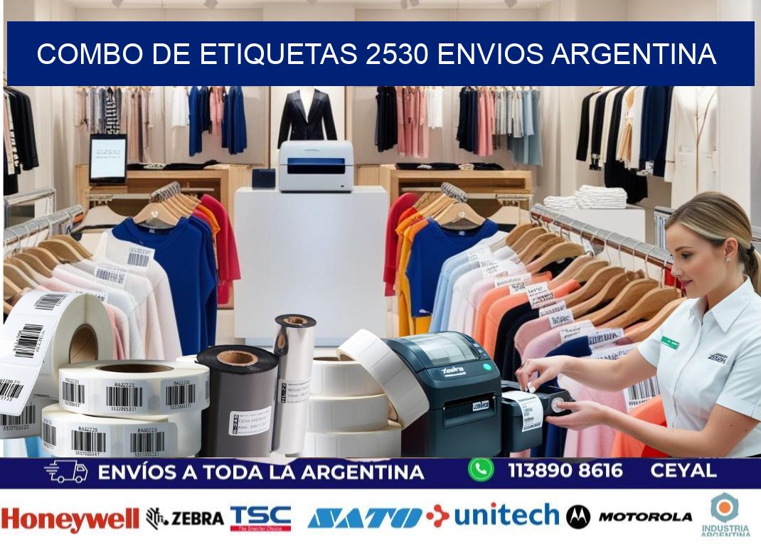 Combo de etiquetas 2530 ENVIOS ARGENTINA