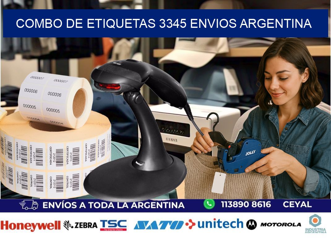 Combo de etiquetas 3345 ENVIOS ARGENTINA