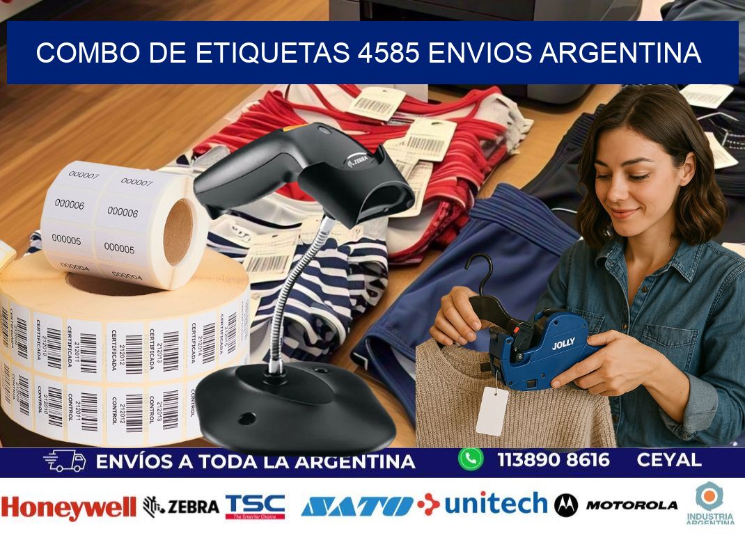 Combo de etiquetas 4585 ENVIOS ARGENTINA