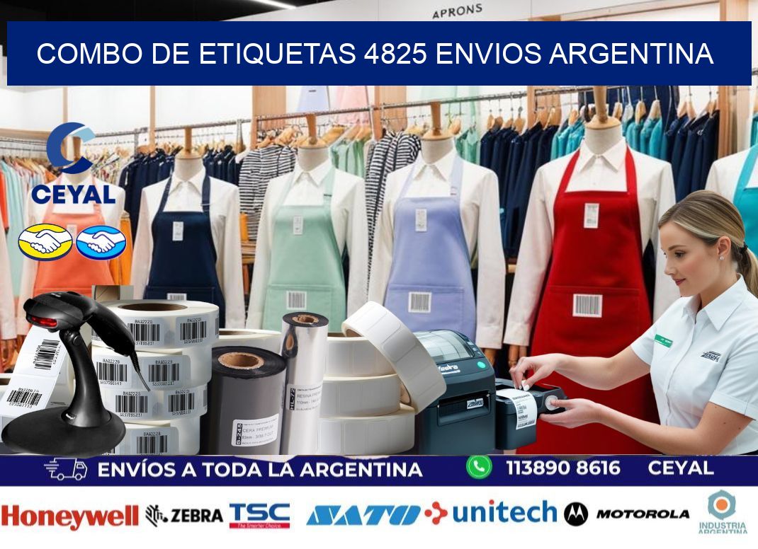 Combo de etiquetas 4825 ENVIOS ARGENTINA