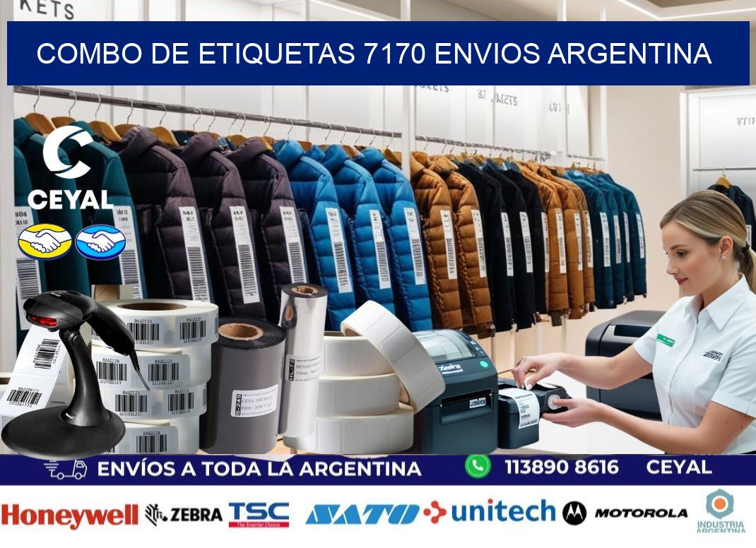 Combo de etiquetas 7170 ENVIOS ARGENTINA