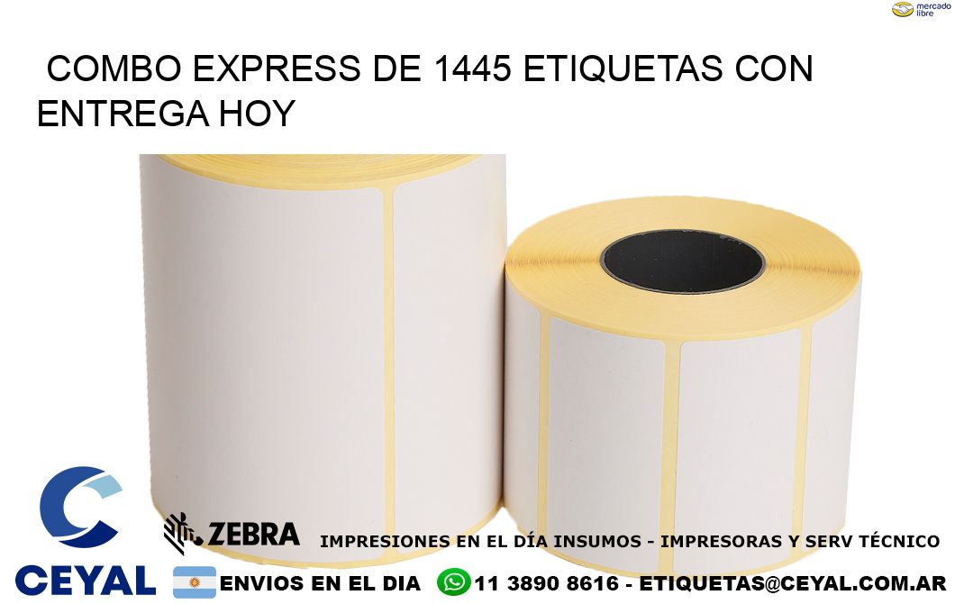 Combo express de 1445 etiquetas con entrega hoy