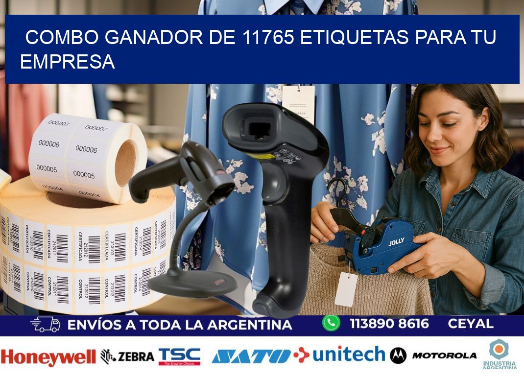 Combo ganador de 11765 etiquetas para tu empresa