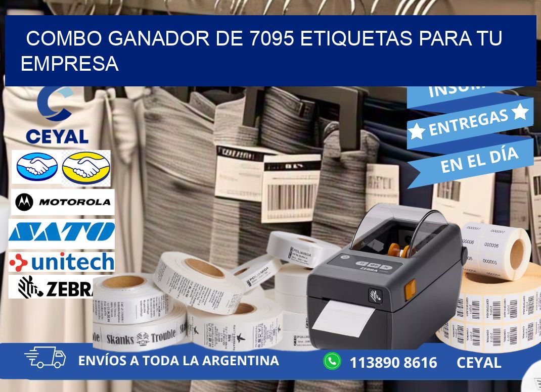 Combo ganador de 7095 etiquetas para tu empresa