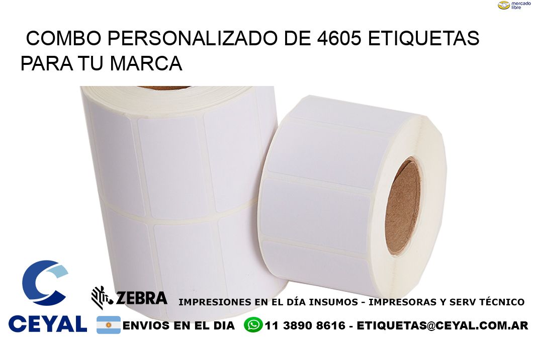 Combo personalizado de 4605 etiquetas para tu marca