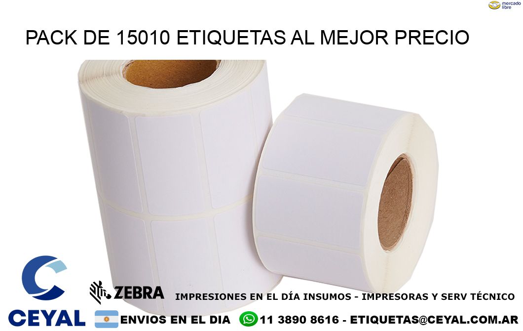 Pack de 15010 etiquetas al mejor precio