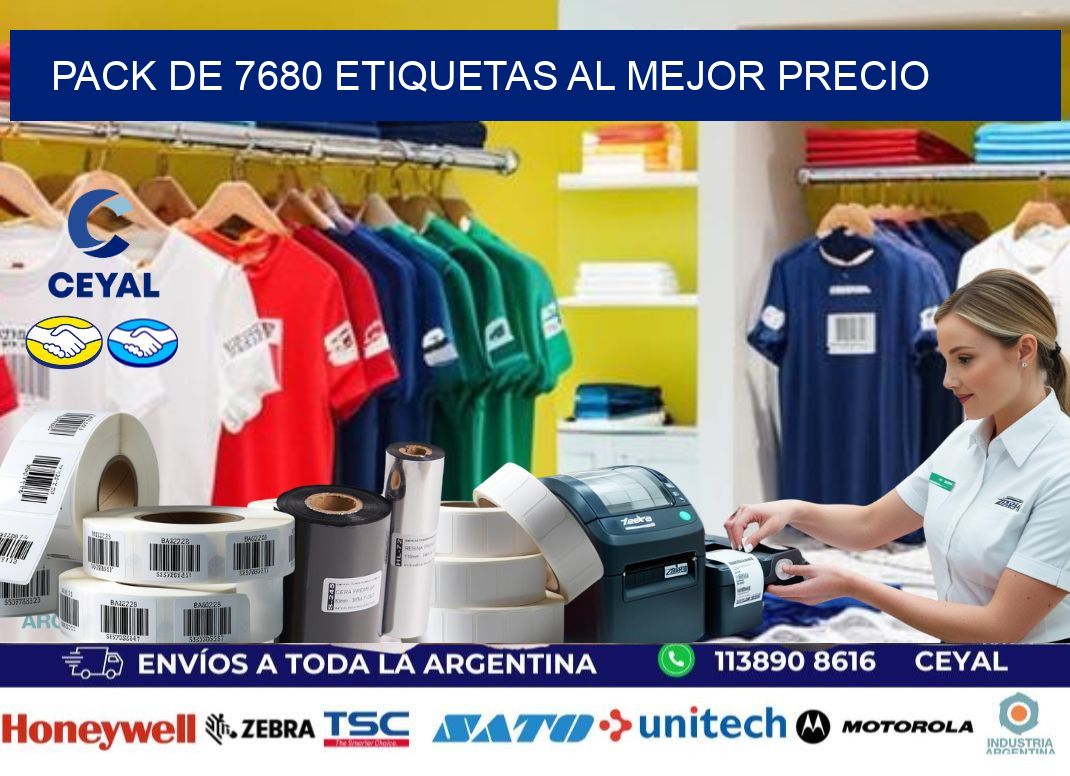 Pack de 7680 etiquetas al mejor precio
