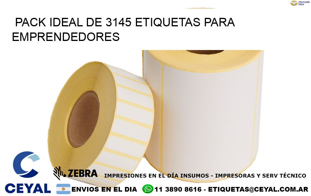 Pack ideal de 3145 etiquetas para emprendedores