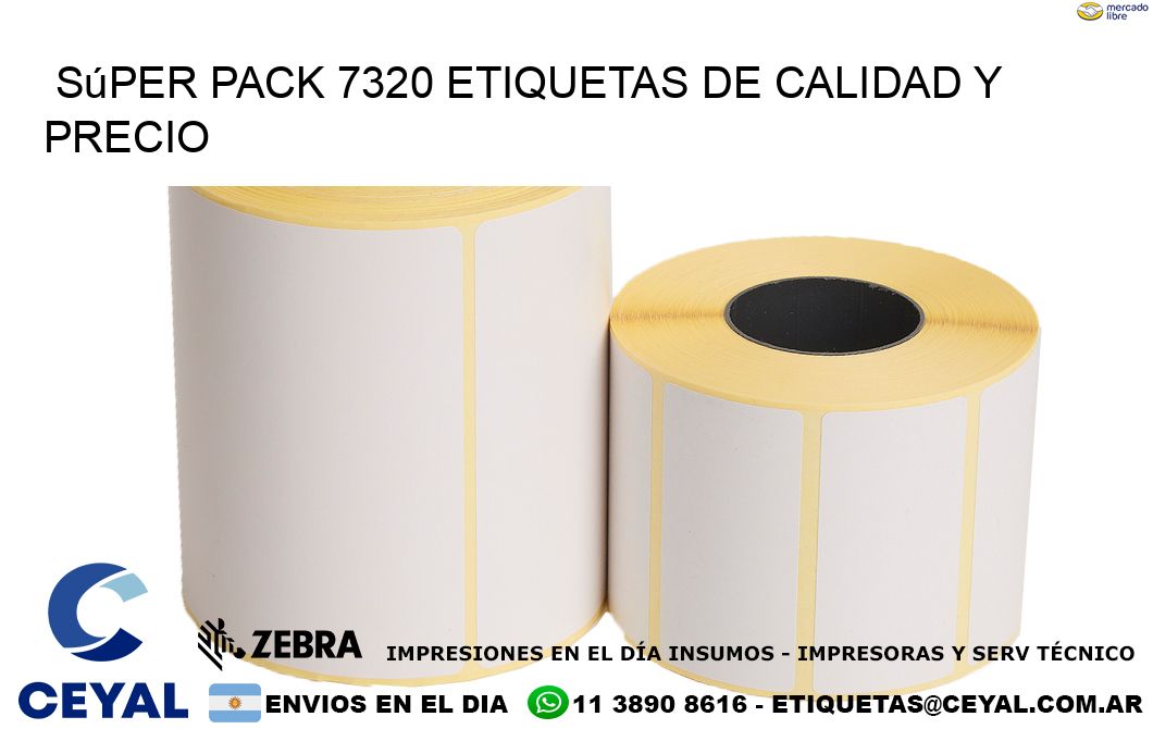 Súper pack 7320 etiquetas de calidad y precio
