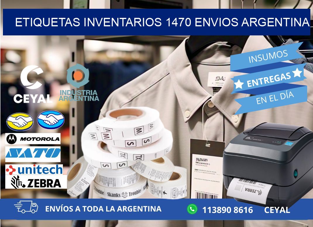 etiquetas inventarios 1470 ENVIOS ARGENTINA