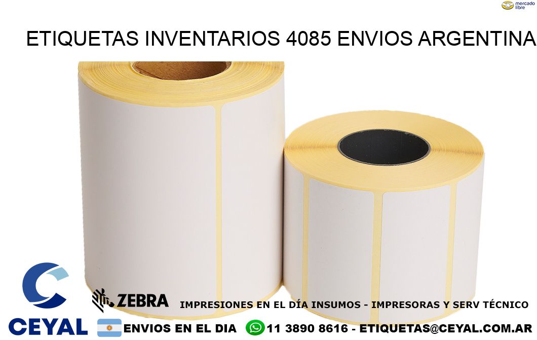 etiquetas inventarios 4085 ENVIOS ARGENTINA