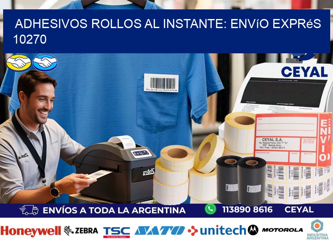 Adhesivos rollos al Instante: Envío Exprés 10270