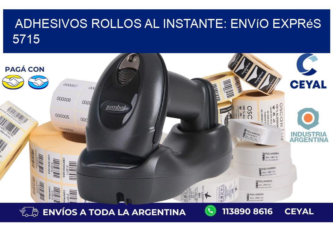 Adhesivos rollos al Instante: Envío Exprés 5715