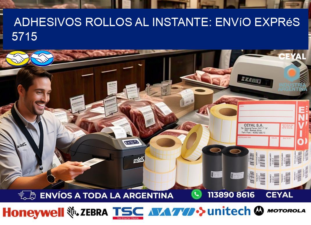 Adhesivos rollos al Instante: Envío Exprés 5715