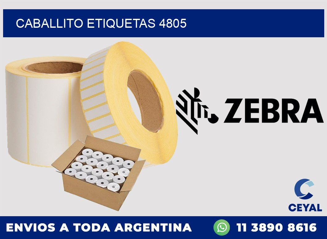 Caballito etiquetas 4805