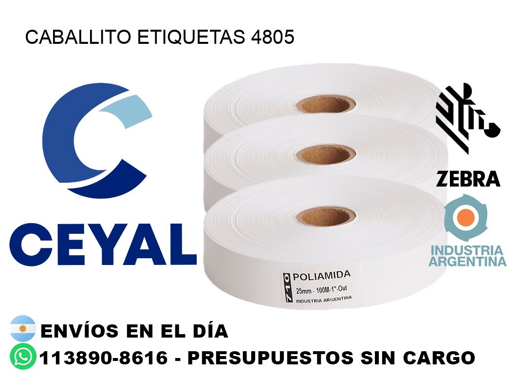 Caballito etiquetas 4805